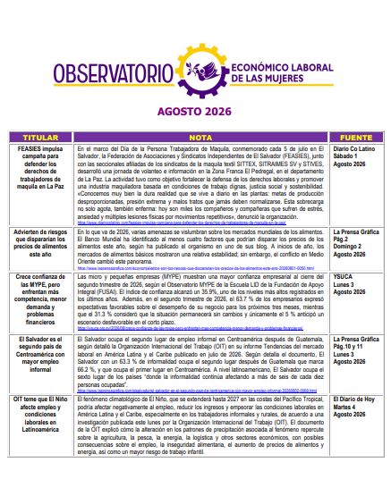 Monitoreo de prensa 2026